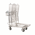 Three Shelf Shopping Carts -The two upper shelves fold down 