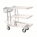 3 Shelf Cart with 8″ Flat Proof Wheels