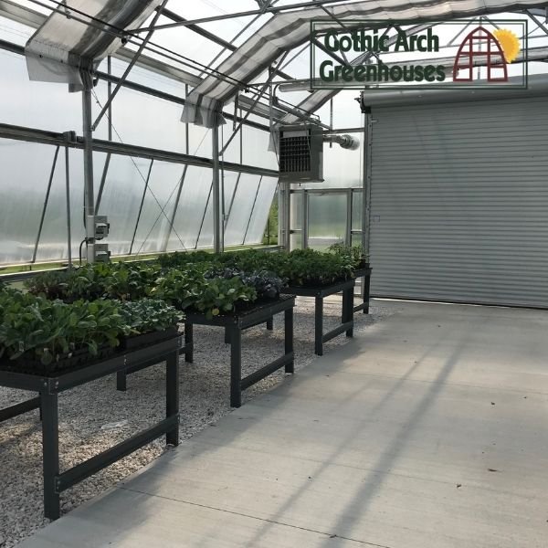 Greenhouse heater with thermostat